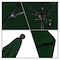 California Umbrella 9' Black Aluminum Market Patio Umbrella, Olefin Hunter Green 194061335574 - alternate 2
